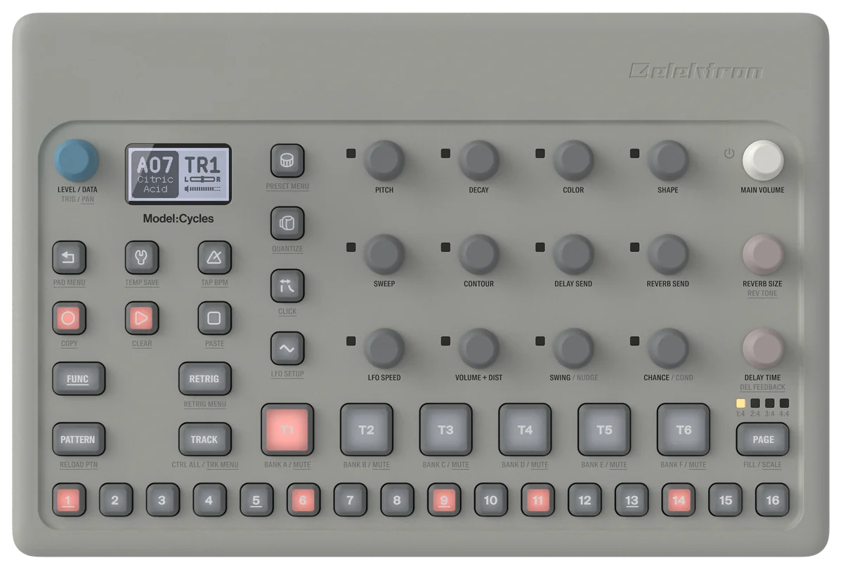 Elektron Model:Cycles, top view