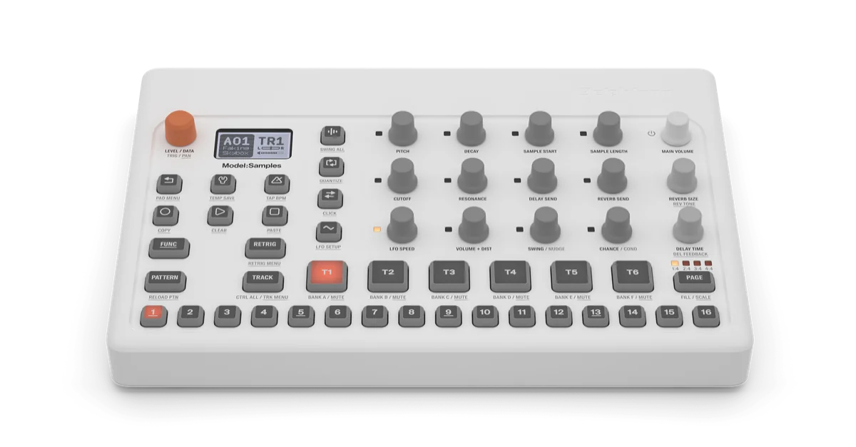 Elektron Model:Samples, front view