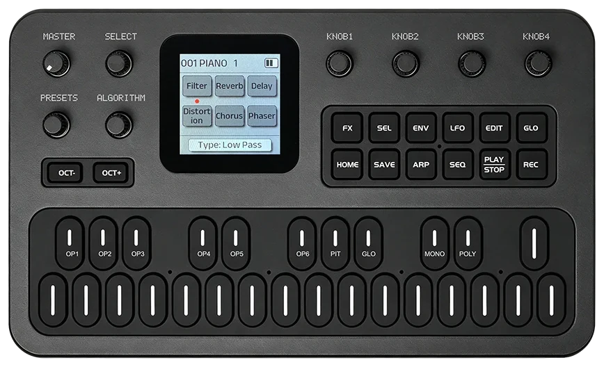 M-VAVE FM-1 FM synthesizer, top view
