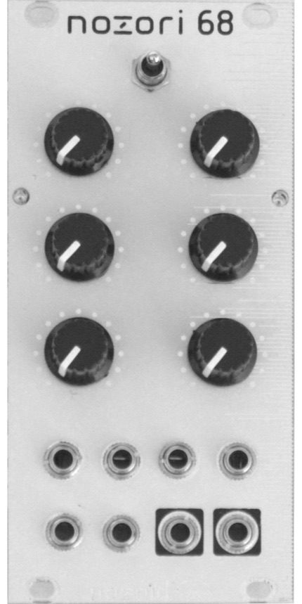 Front panel of the Nozoid Nozori 68 Eurorack module (cropped from the product photo)